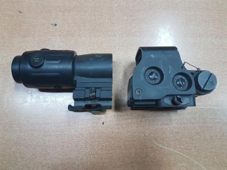Se vende visor holografico Eotech MPO III con marcas leves de uso en el protector, las lentes trasera 01