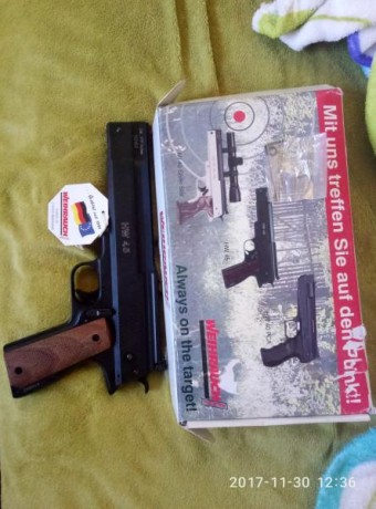 pistola hw45  220euros...carabina reserbarda solo keda la pistola 70