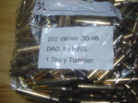 Hola,

Vendo trescientas (300) vainas del .30-06 con 1 tiro y Tumbler de la marca Cineshot (300), van 00