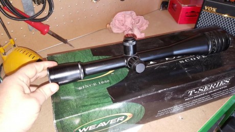 Hola compañeros en esta ocasión pongo en venta un visor Weaver t 36 x 40 tubo de 25.

Lo compré hace poco 11