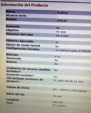 Se vende visor Hammerli Rifle Scope de 6x42.
Está nuevo. Se puede ver en La Coruña. 50 euros y portes 10