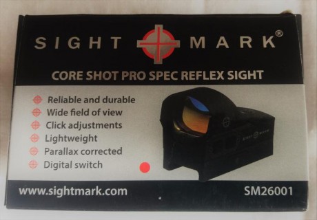 Hola a todos-

Por no hacerme a el, pongo en venta un holográfico de punto rojo de la marca Sight Mark. 01
