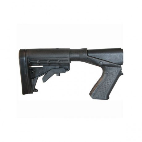 Vendo expectacular escopeta Maverick 88 de cañón corto (50cmts) con culata táctica Mosberg (Blackhaw Knoxx 00