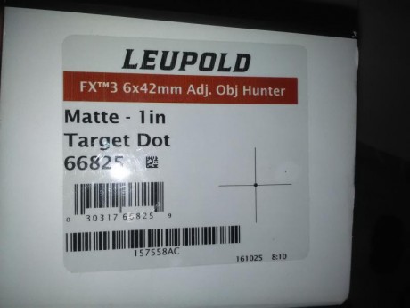 Hola . Pongo a la venta este magnífico visor 
Leupold Competición hunter de 6 aumentos x 42 mm
Gran calidad 01