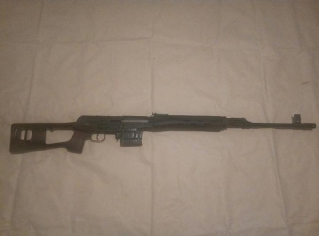 Buenas,

Pongo en venta un IZHMASH TIGR en calibre original 7,62x54R en magnífico estado.

Se puede ver 01