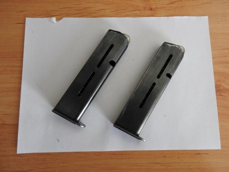 Pongo a la venta dos cargadores  para la pistola Star mod S 9mm corto (.380) en buen estado de uso.
Esta 00