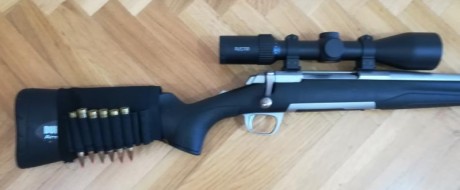 browning x-bolt stainless stalker calibre 338 bases y anillas warne fijas. sin visor 750 euros . con visor 00