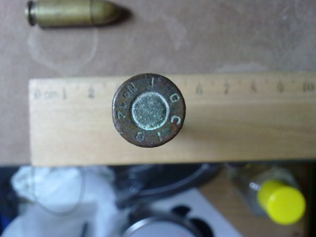 Hace años me encontre por el monte unas cuantas balas de la epoca de la guerra civil, habian que estaban 02
