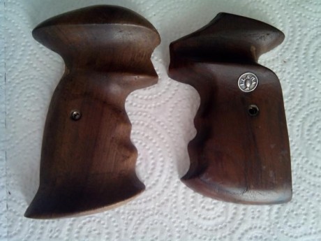 Tengo unas cachas anatomicas originales del revolver Llama Olimpico son de diestro y yo zurdo, por eso 02