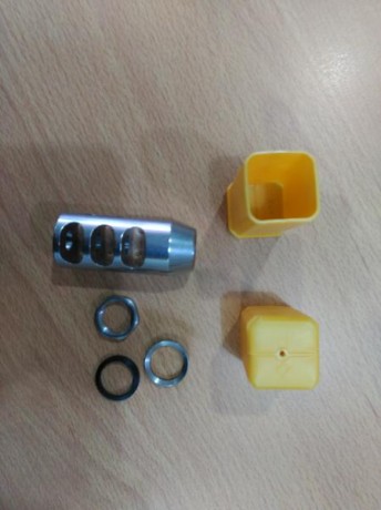 Freno de boca para rifle en acero inoxidable, rosca de 5/8- 24 UNEF de 21 hilos, para calibres comprendidos 02