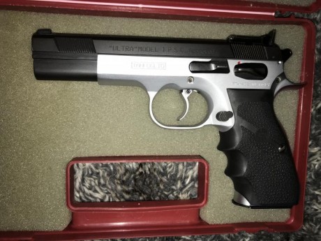 Hola buenas Vendo Tanfoglio the ultra 5 pulgadas, 9 mm pa, muy buen estado solo usado para precision. 00