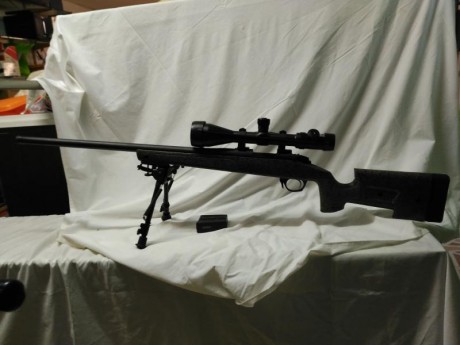 Se vende estupendo conjunto compuesto por:
Rifle Bergara HMR calibre .308, en perfecto estado muy pocos 01