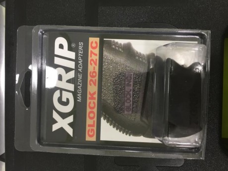 Buenas noches:
Vendo adaptador XGRIP para usar cargadores de Glokc 19 en Glock 26.
Precio 15€. Se encuentra 00