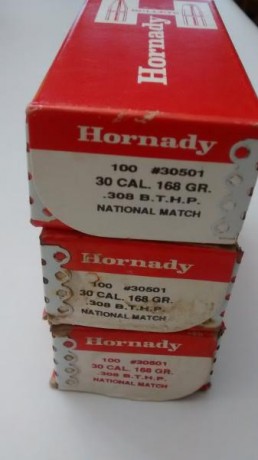 Vendo 300 puntas Hornady calibre 30 (.308) 168 grains B.T.H.P. National Match.

Precio 90 € para entrega 00