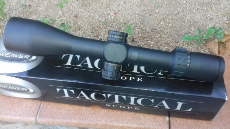   Buenas tardes

Vendo Weaver Tactical 3-15x50 en impecable estado,
tope de gama del fabricante americano.

-Tubo 11
