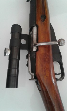 Rifle mosin nagant calibre 7, 62, rusa, año 1. 944 con mira de la época. autentico rifle de francotirador 02