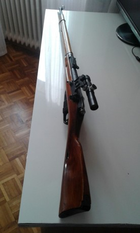 Rifle mosin nagant calibre 7, 62, rusa, año 1. 944 con mira de la época. autentico rifle de francotirador 00