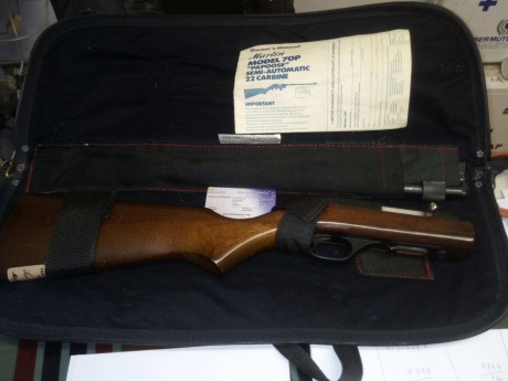 Hola, se vende marlin papoose, en estado casi de coleccion, con 1 cargador.
Carabina desmontable con años 00