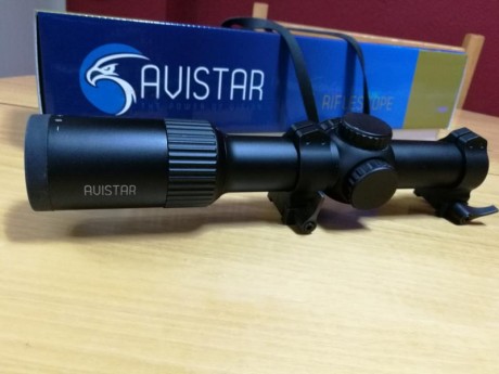 Buenas noches, 
Vendo visor Avistar 1-4 x 24 con retícula iluminada en rojo o verde, perfecto para batidas 02