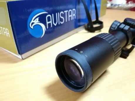 Buenas noches, 
Vendo visor Avistar 1-4 x 24 con retícula iluminada en rojo o verde, perfecto para batidas 01
