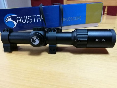 Buenas noches, 
Vendo visor Avistar 1-4 x 24 con retícula iluminada en rojo o verde, perfecto para batidas 12