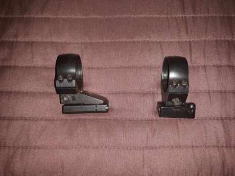 Se venden monturas polinicoleta( imitación appel) para tubo de 30mm.Monturas completas(bases y anillas)para 00