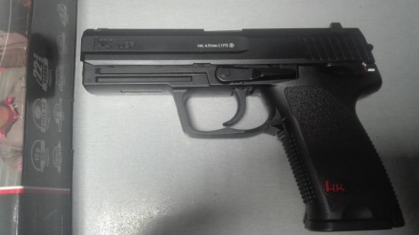 Se vende pistola HK USP 4,5mm de co2 de Umarex, la mejor pistola calidad/precio de co2, réplica exacta 01