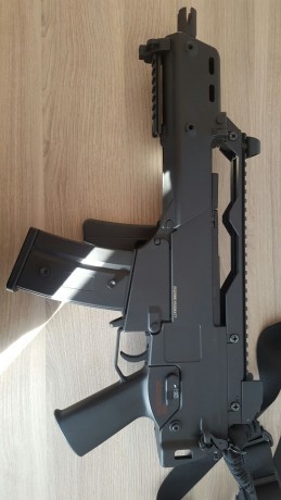Se vende un G36C de jing gong modelo 608 con regulación de potencia.

Prácticamente sin uso, solo usada 02