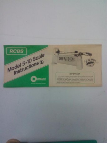 vendo balanza rcbs 5-10.
esta en perfecto estado.no tiene ninguna marca.
pesa perfectamente, con muy buena 02