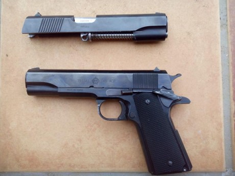 Hola, vendo Norinco 1911 calibre 45 ACP . + kit del 9mm. Pb. VENDIDA
2 cargadores del 45 y 1 del 9
Maletín 00
