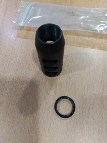 bocacha rifle para calibres del 243 al 308. En acero pavonado . Valederos para rosca 5/8 -24 UNEF. el 00