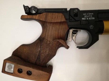 Hola a todos.
Vendo mí Steyr LP5, revisada y puesta a punto por Ibergrips a finales de agosto.
Maletín 12