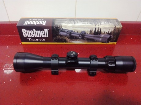 Vendo VISOR BUSNHELL TROPHY 1,5 x 6 x 44 esta en estado impecable como Nuevo ni un rasguño, esta a mitad 01