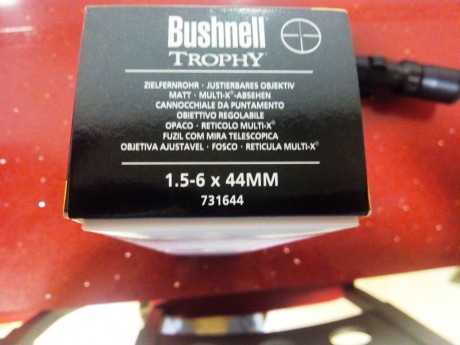 Vendo VISOR BUSNHELL TROPHY 1,5 x 6 x 44 esta en estado impecable como Nuevo ni un rasguño, esta a mitad 12