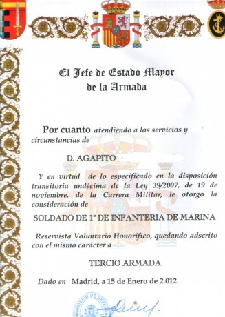 Cuantas veces hemos escuchado eso.............. no es una mili pero, desde que quitaron el servicio militar 50
