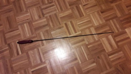 vendo baqueta tipton de 36 "  utiles de fibra de carbono y rosca hembra de 8/32  para calibres a 02