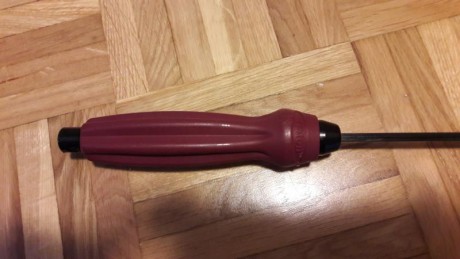 vendo baqueta tipton de 36 "  utiles de fibra de carbono y rosca hembra de 8/32  para calibres a 00