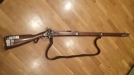  VENDIDO,. SE PUEDE CERRAR  fusil para Minie y Lamarmora.
Mausser Wünttembergischen de 
Pedersoli. Cal.54
En 02