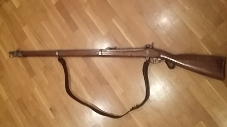  VENDIDO,. SE PUEDE CERRAR  fusil para Minie y Lamarmora.
Mausser Wünttembergischen de 
Pedersoli. Cal.54
En 01
