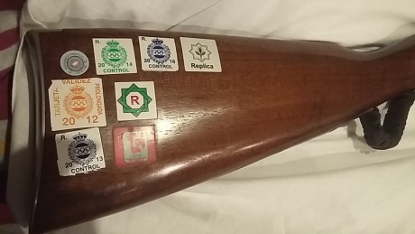  VENDIDO,. SE PUEDE CERRAR  fusil para Minie y Lamarmora.
Mausser Wünttembergischen de 
Pedersoli. Cal.54
En 21