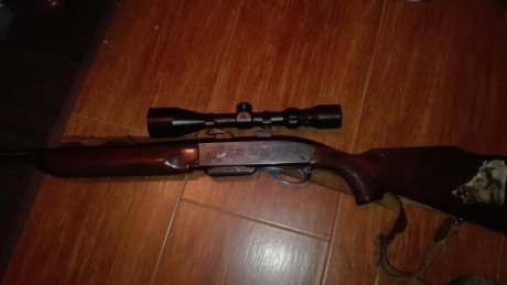 Pues eso, vendo rifle remington 7400 carabine, calibre 30-06, en buen estado. Incluyo bases apel. Tlf 00