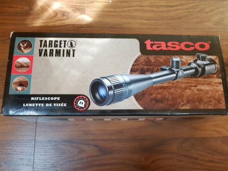 Vendo visor Tasco 2.5x10x42

Con retícula iluminada 
Es perfectisimo estado como nuevo ( usado en 5 ocasiones

Muy 01