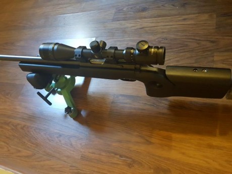 Vendo conjunto completo compuesto por:

Carabina whalter KK calibre 22.   690€

Torreta Remington con 32