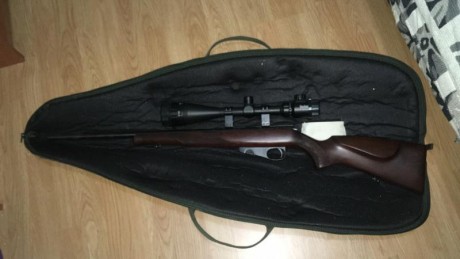 Vendo carabina toz 78-05 cañón pesado del 22 con visor busnell 6x24x50 mil dog retícula ilumina con no 01