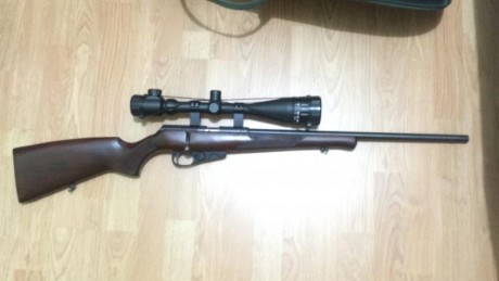 Vendo carabina toz 78-05 cañón pesado del 22 con visor busnell 6x24x50 mil dog retícula ilumina con no 00