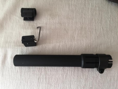 Se ofrece un kit compuesto por Diopter, túnel, prolongados de mira de 16 ctms regulable, acople para cinta 02