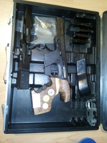 Hola, por exceso de armas, vendo mi conjunto walther gsp 22+ carro 32.
Lleva disparador moderno mas otro 00