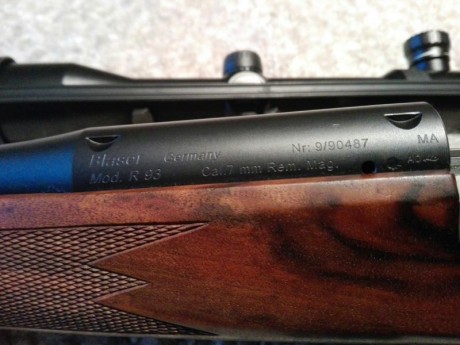 Hola.  Un amigo vende este Blaser de lujo, prácticamente nuevo. Con monturas Blaser de carril y visor 10