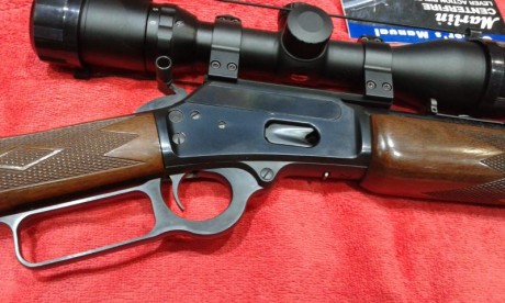 marlin 1894 con visor hawke eclipse30 1,5-6x44, lleva regleta y monturas de acero warne. Perfectisimo 02