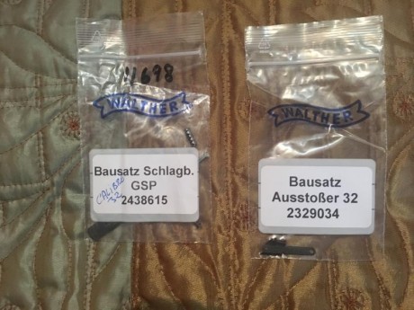  Vendo expulsor y aguja percutora  
  Para GSP y Expert cal 32 nuevo a estrenar  
  VENDIDO  
Salu2 01